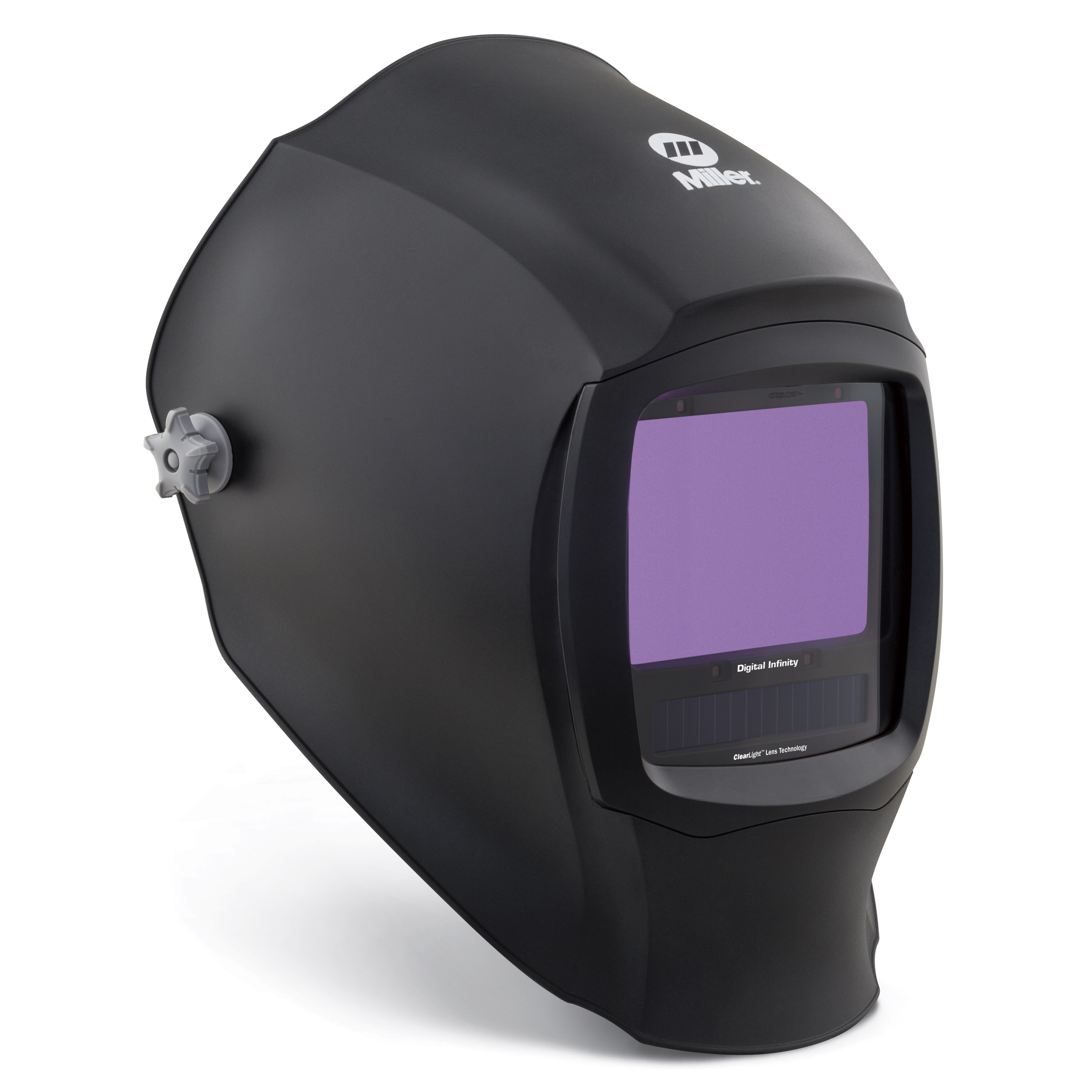 Miller Digital Infinity Black Welding Helmet With Variable Shades 3, 5 - 13 Clearlight Lens Technology Auto Darkening Lens